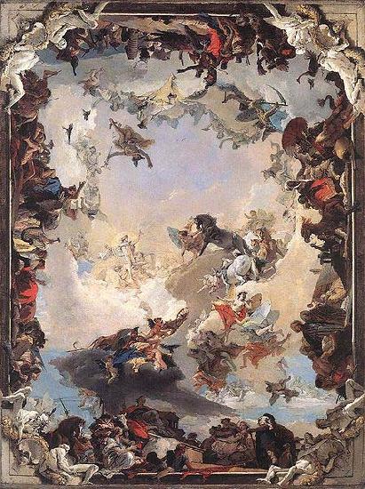 Giovanni Battista Tiepolo The Allegory of the Planets and Continents at New Residenz. Sweden oil painting art